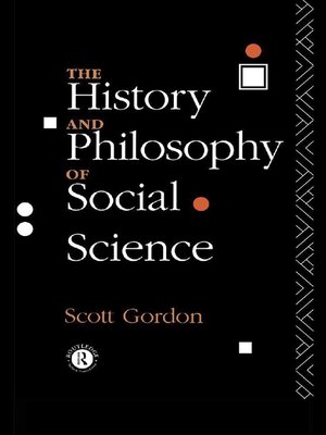 cover image of The History and Philosophy of Social Science